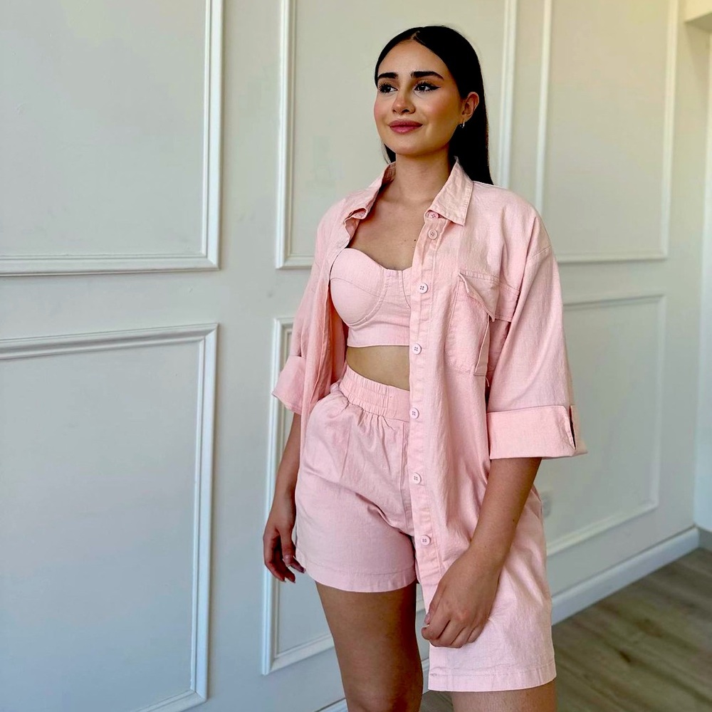 728. Three Piece Set in Pink